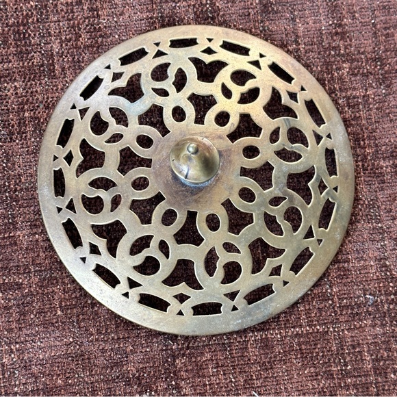 Sterling Silver Flower Arranger with Brass Screen - Picture 16 of 16